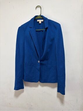 Michael Kors Royal Blue Single-Button Blazer